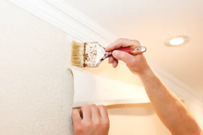 Pose de papier peint à Rivolet — revêtements muraux et toiles de verre